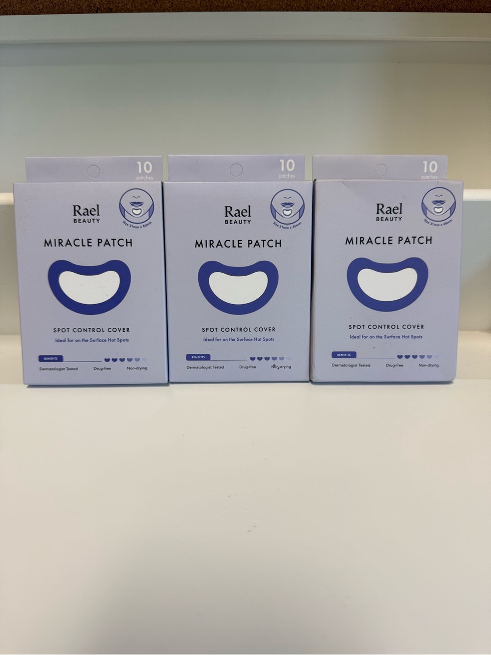 Rael Beauty Miracle Patch Spot Control Cover - Set of 3 Packs, NEW